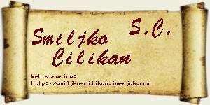 Smiljko Cilikan vizit kartica